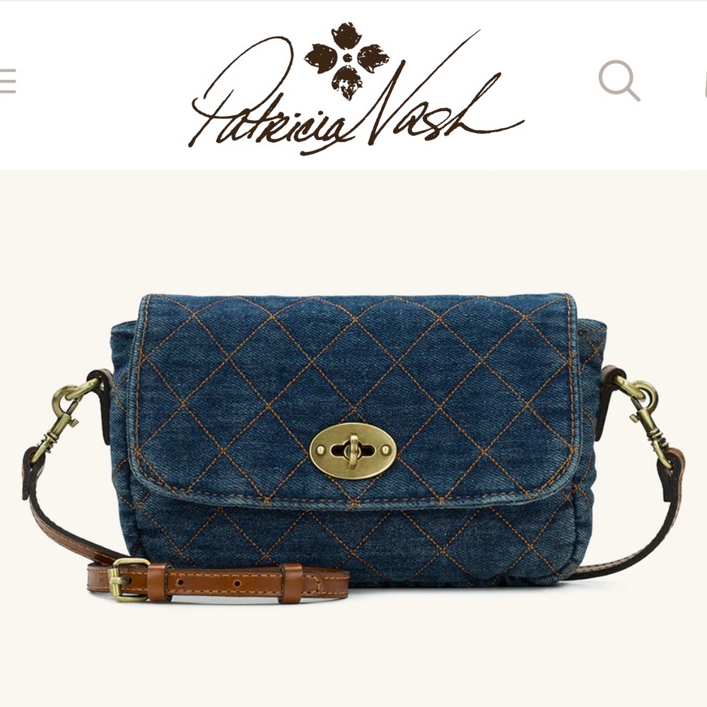 BRAND NEW - Patricia Nash Bonny Crossbody in Dark Denim